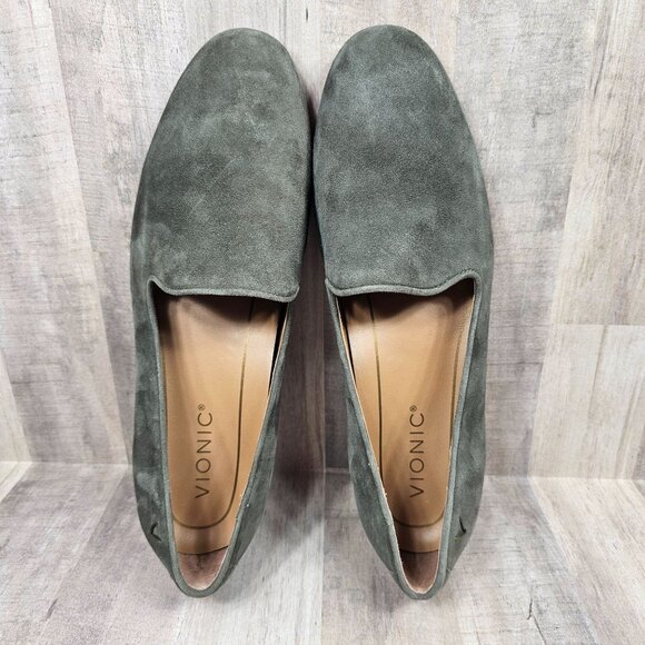 Vionic Womans Size 7 Green Suede Shoes Willa - Picture 10 of 10